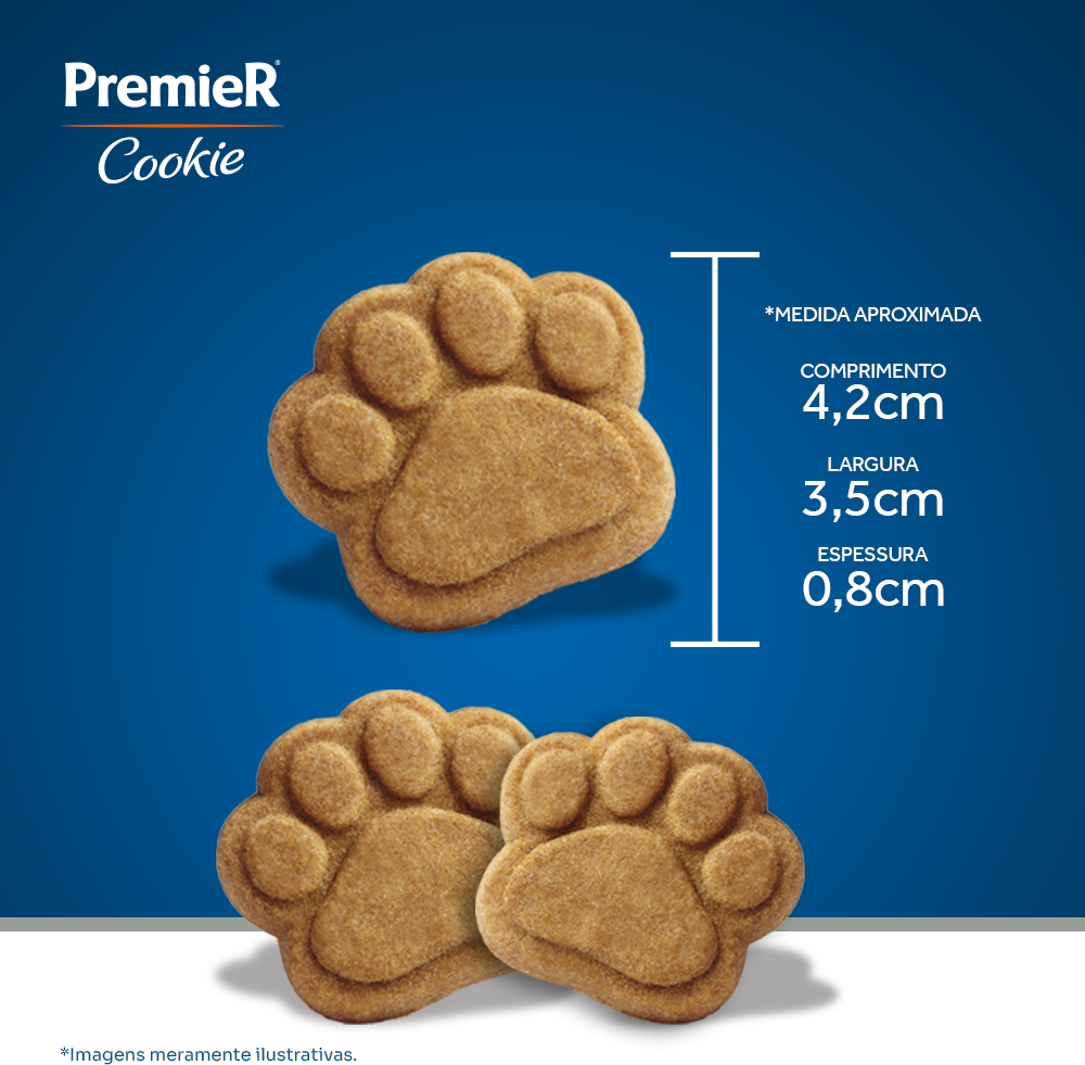 Biscoito PremieR Cookie para Cães Adultos Porte Médio e Grande - 250g