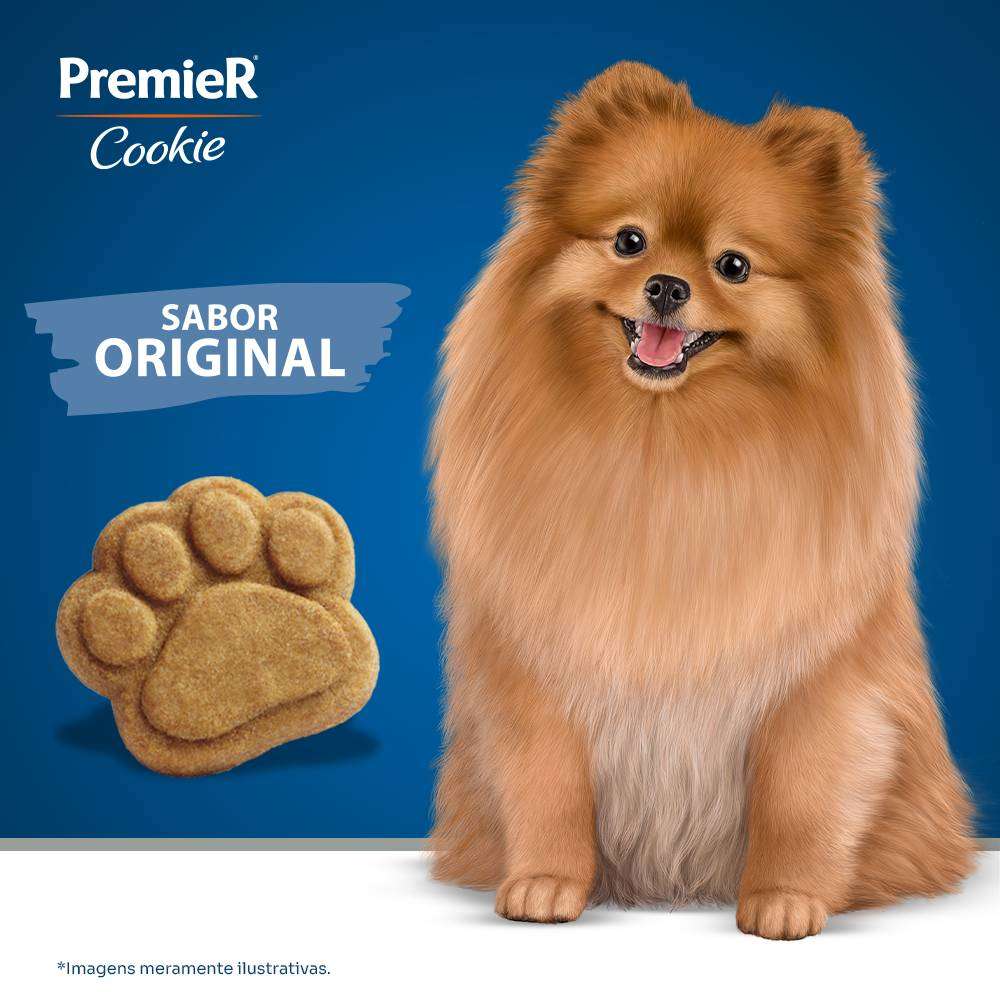 Biscoito PremieR Cookie para Cães Adultos Porte Pequeno Sabor Original - 250g