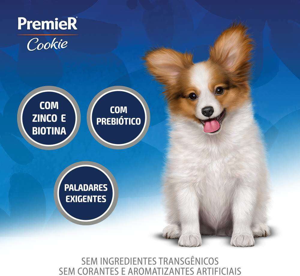 Biscoito PremieR Cookie para Cães Filhotes Sabor Frutas Vermelhas - 250g