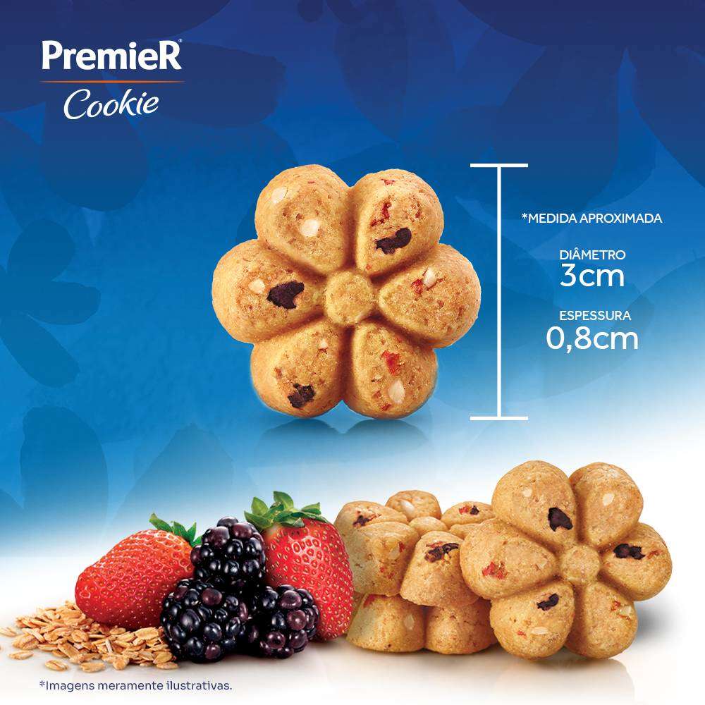 Biscoito PremieR Cookie para Cães Filhotes Sabor Frutas Vermelhas - 250g