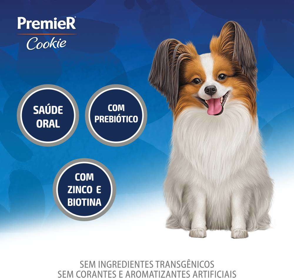 Biscoito PremieR Cookie para Cães Adultos Porte Pequeno Sabor Frutas Vermelhas - 250g