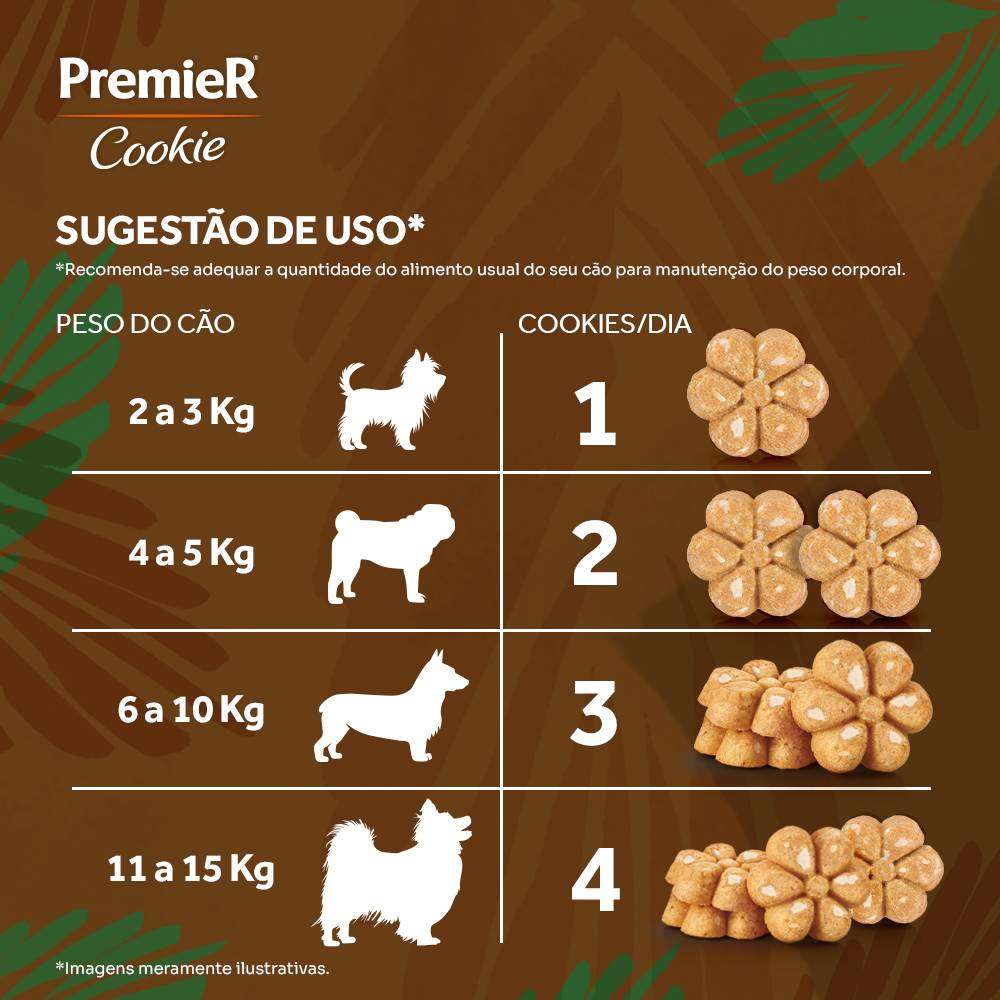 Biscoito PremieR Cookie para Cães Adultos Porte Pequeno Sabor Aveia e Coco - 250g