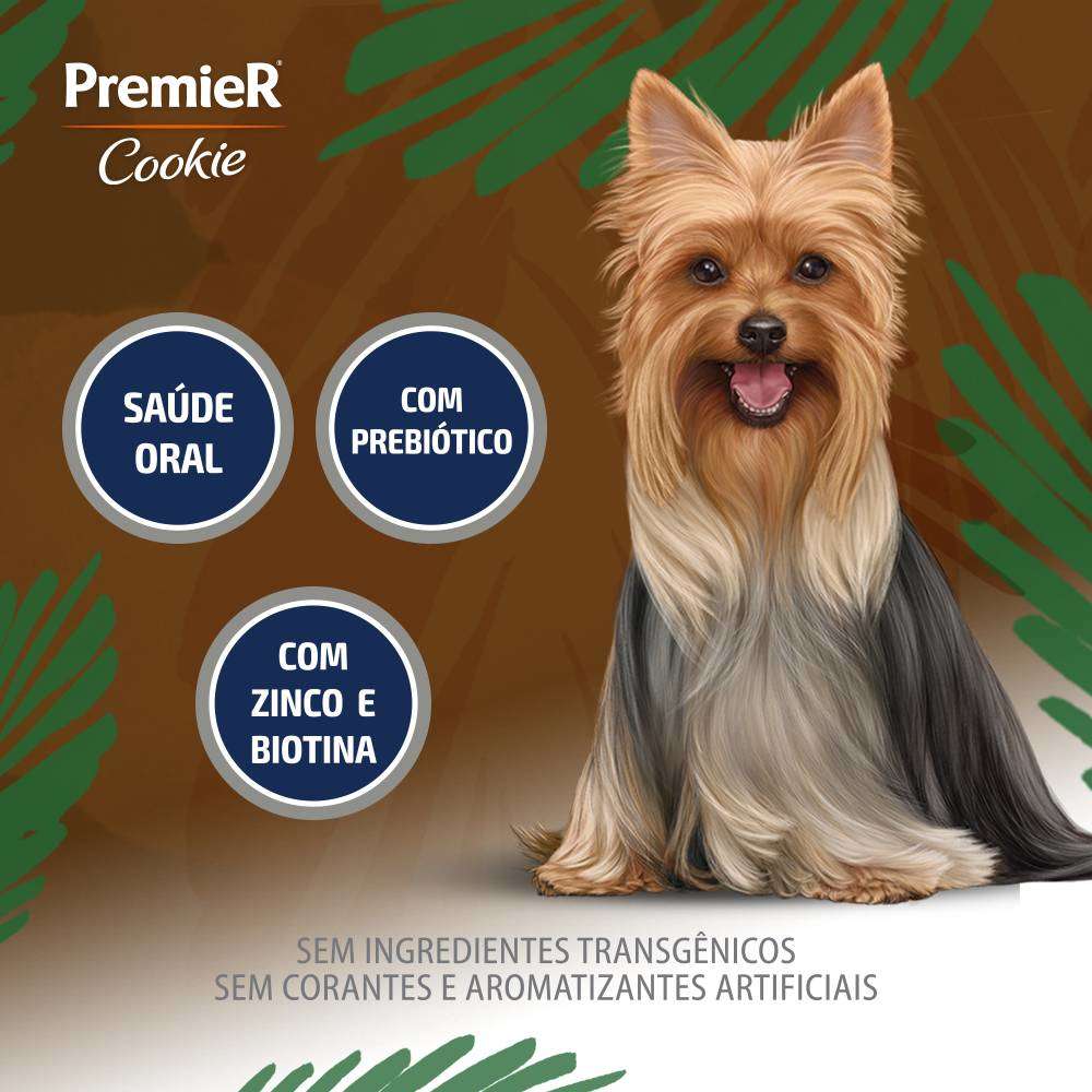 Biscoito PremieR Cookie para Cães Adultos Porte Pequeno Sabor Aveia e Coco - 250g