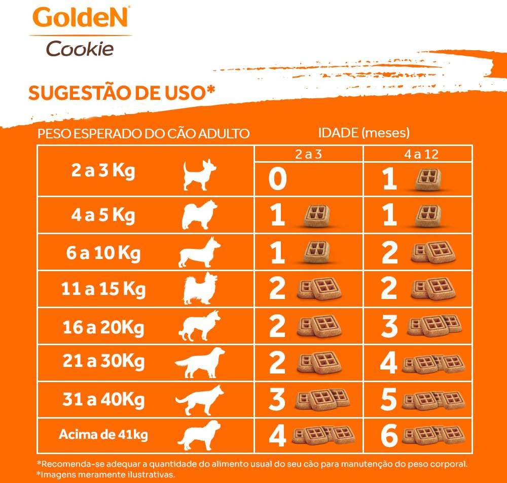 Biscoito GoldeN para Cães Filhotes Porte Médio Sabor Original - 350g