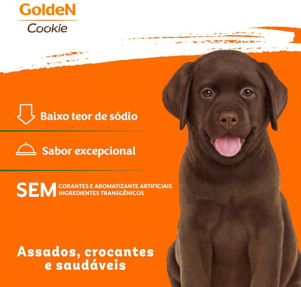 Biscoito GoldeN para Cães Filhotes Porte Médio Sabor Original - 350g