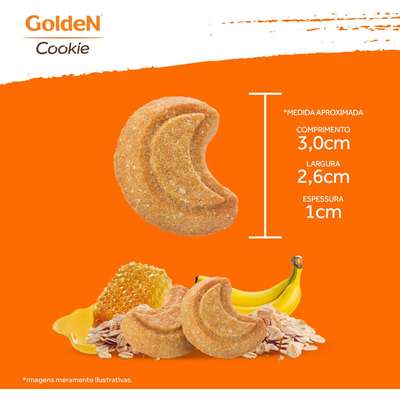 Biscoito GoldeN Cookie para Cães Adultos Porte Pequeno Sabor