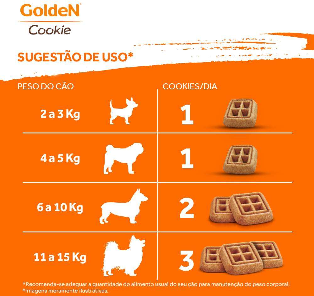 Biscoito GoldeN para Cães Adultos Porte Pequeno Sabor Original - 350g
