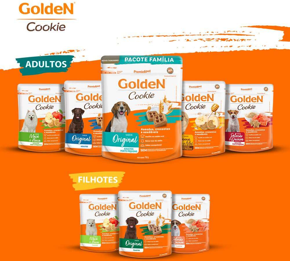 Biscoito GoldeN para Cães Adultos Porte Pequeno Sabor Original - 350g