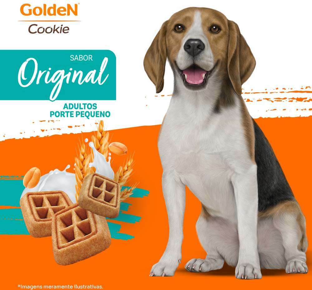 Biscoito GoldeN para Cães Adultos Porte Pequeno Sabor Original - 350g