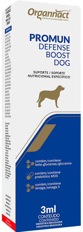 Suporte Nutricional Específico Organnacat Promun Defense Boost Dog - 3 mL