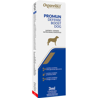 Suporte Nutricional Específico Organnacat Promun Defense Boost Dog