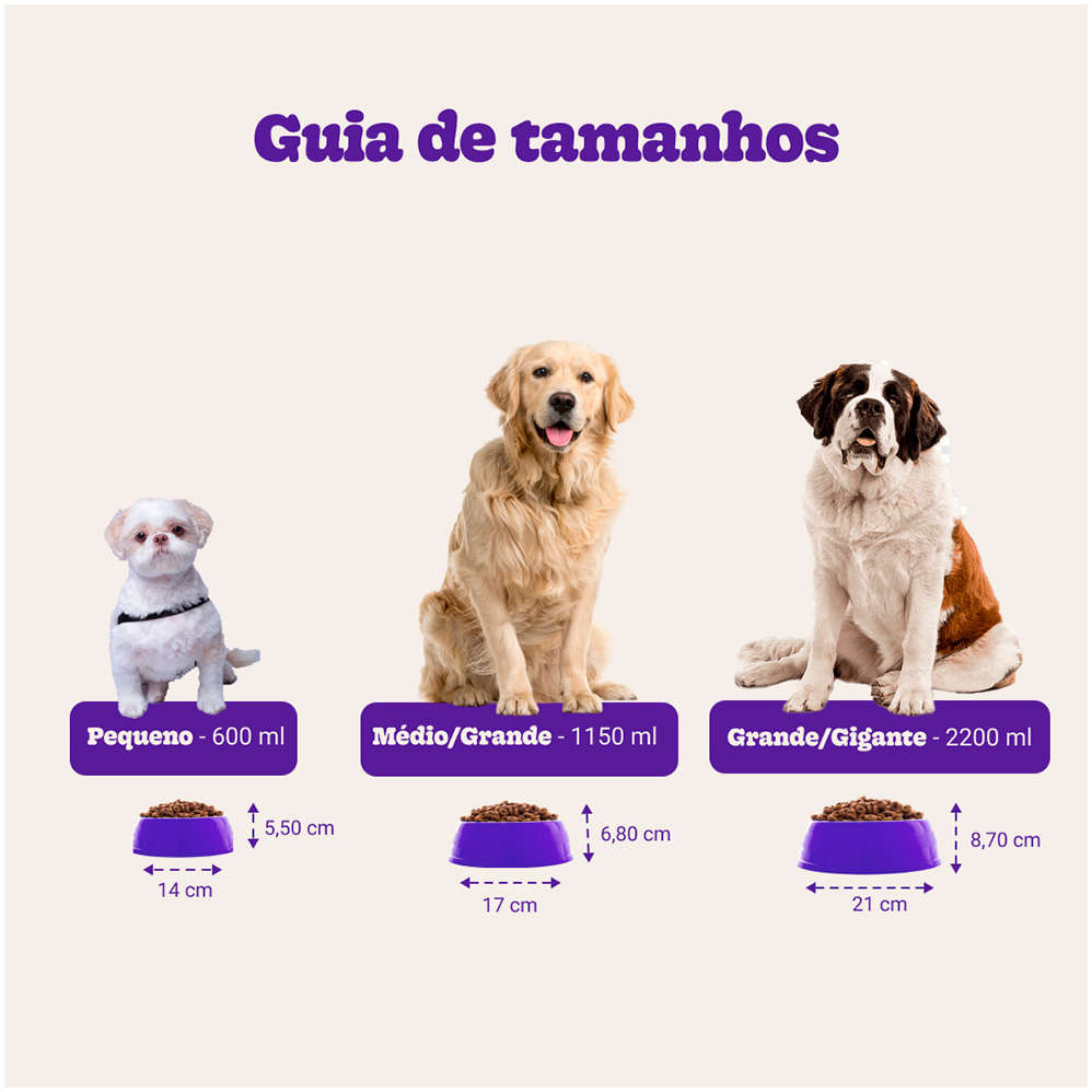 Comedouro Meau de Bambu Bordô para Cães - 600 mL