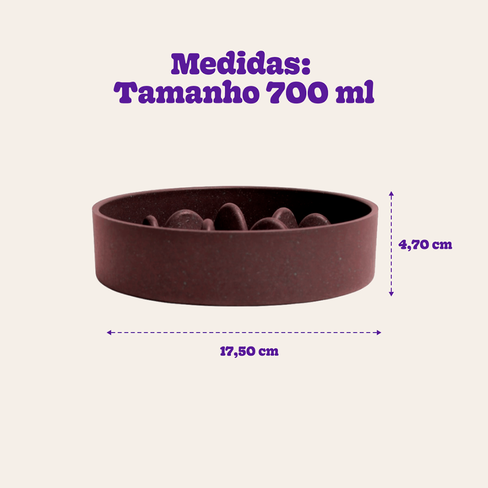 Comedouro Lento Meau Anti Stress para Cães - 700 mL
