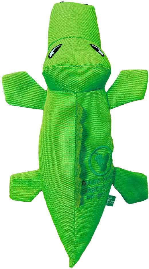 Brinquedo Pelúcia V-Pet Jacaré Verde Sustentável para Cães - Tam. Único