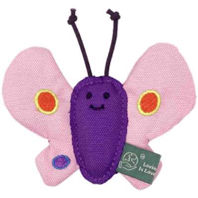 Brinquedo Pelúcia V-Pet Borboleta Rosa Sustentável para Gatos”