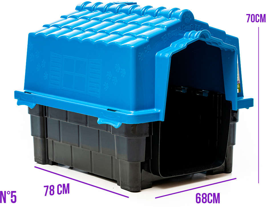 Casa Pet Injet Dog House Evo Eco Colours Azul - N°5