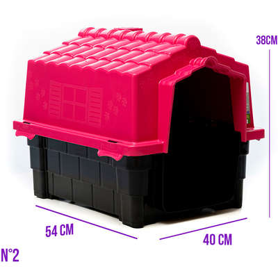 Casa Pet Injet Dog House Eco Colors Rosa