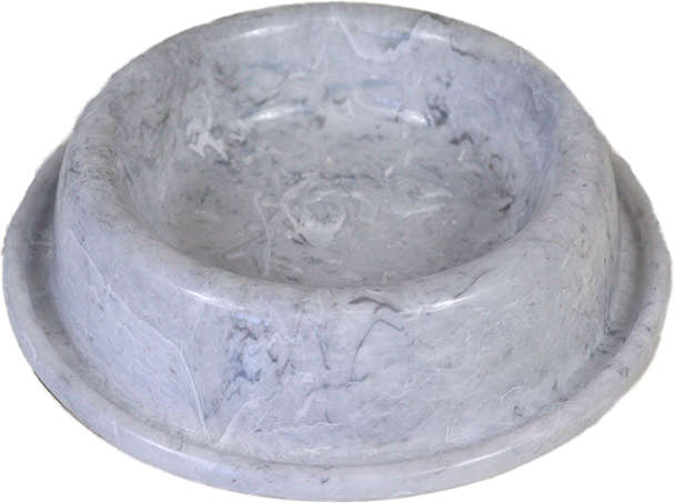 Comedouro de Plástico Pet Injet Anti Formiga Marmo Carrara - 600 mL