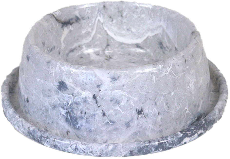 Comedouro de Plástico Pet Injet Anti Formiga Marmo Carrara - 600 mL