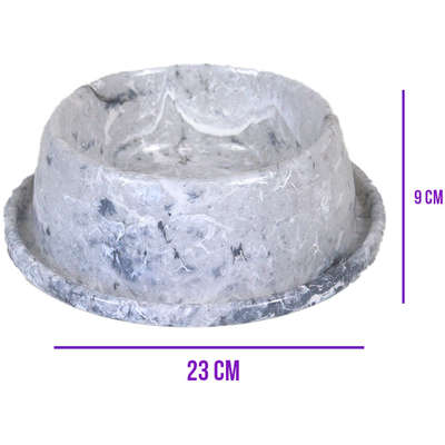 Comedouro de Plástico Pet Injet Anti Formiga Marmo Carrara”
