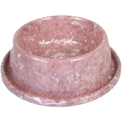 Comedouro de Plástico Pet Injet Anti Formiga Marmo Rose”
