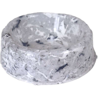Comedouro de Plástico Pet Injet Patinha Marmore Carrara”