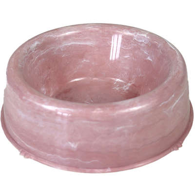 Comedouro de Plático Pet Injet Patinha Mármore Rose”