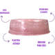 Comedouro de Plático Pet Injet Patinha Mármore Rose”