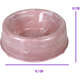 Comedouro de Plático Pet Injet Patinha Mármore Rose”