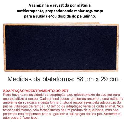 Rampa Auxiliar Pets HG Carpetinho para Cães e Gatos