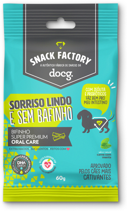 Bifinho docg. para Cães Adultos Sabor Carne e Menta - 60g