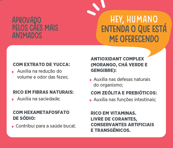 Bifinho docg. para Cães Adultos Sabor Carne e Frutas Vermelhas - 300g
