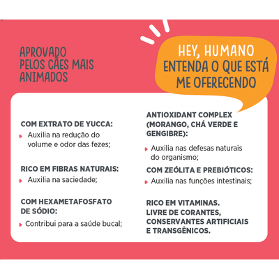 Bifinho docg. para Cães Adultos Sabor Carne e Frutas Vermelhas