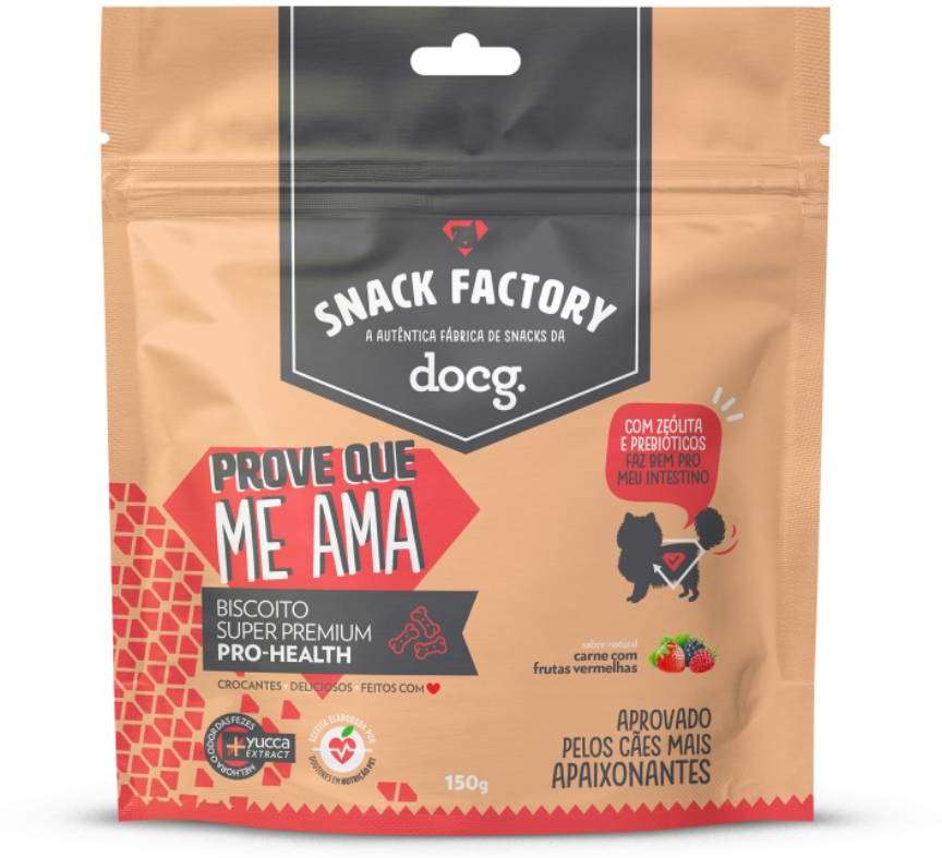 Biscoito docg. para Cães Adultos Sabor Carne e Frutas Vermelhas - 150g