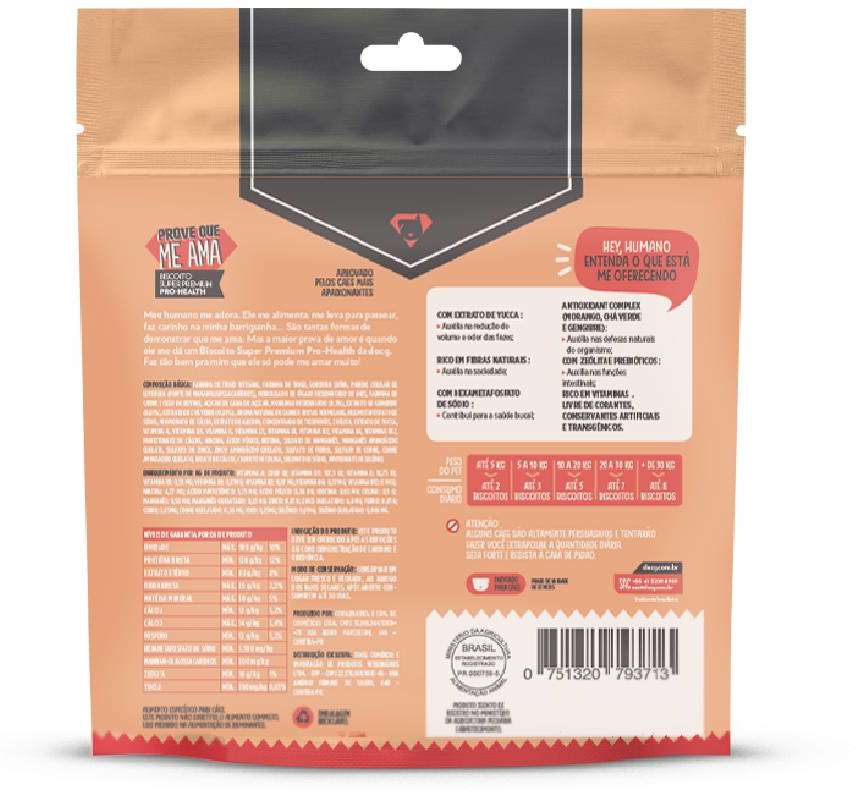 Biscoito docg. para Cães Adultos Sabor Carne e Frutas Vermelhas - 150g