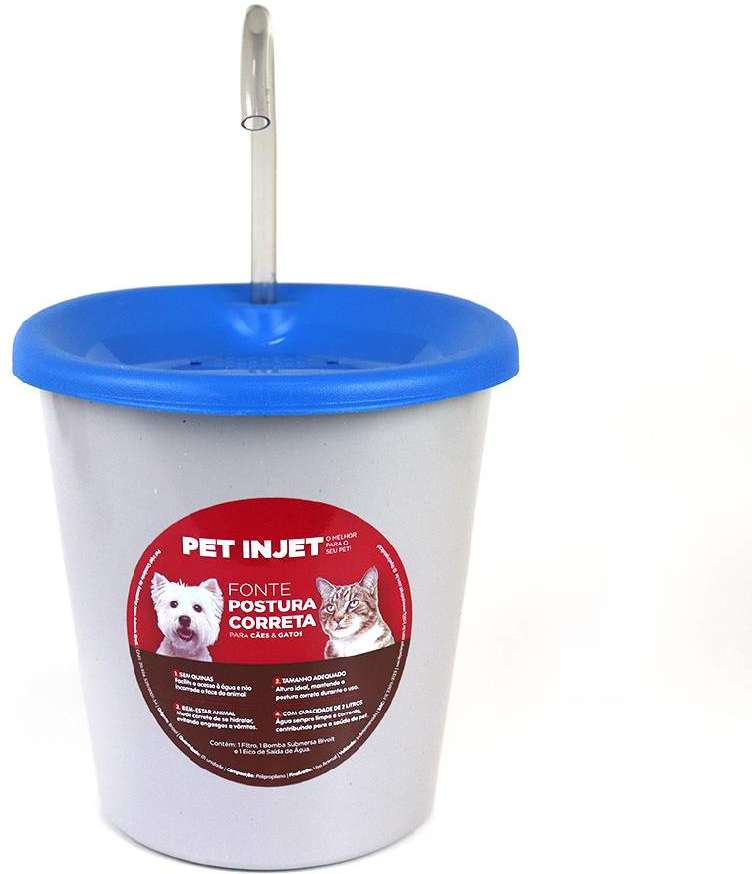 Fonte Pet Injet Postura Correta Azul - Tam. Único