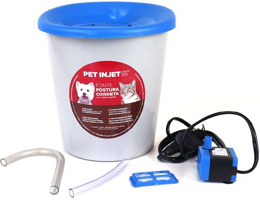Fonte Pet Injet Postura Correta Azul - Tam. Único