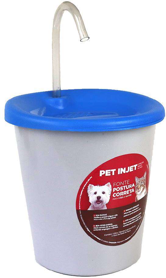 Fonte Pet Injet Postura Correta Azul - Tam. Único