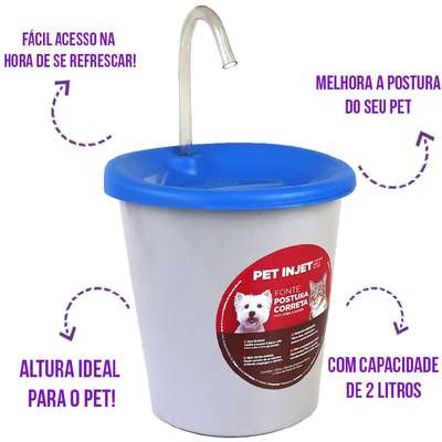 Fonte Pet Injet Postura Correta Azul