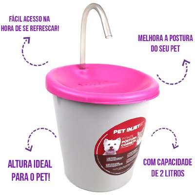 Fonte Pet Injet Postura Correta Rosa