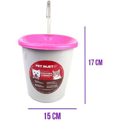 Fonte Pet Injet Postura Correta Rosa