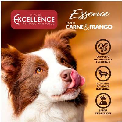 Ração Seca Dog Excellence Essence Carne e Frango para Cães