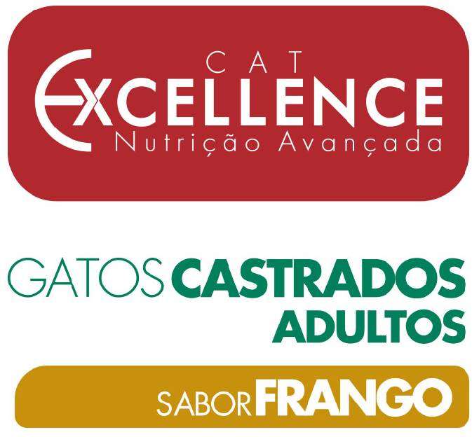 Ração Seca Cat Excellence Frango para Gatos Adultos Castrados - 10,1Kg