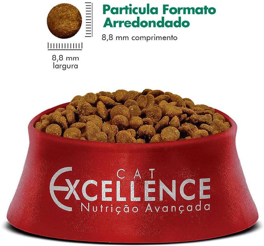Ração Seca Cat Excellence Frango para Gatos Adultos Castrados - 10,1Kg