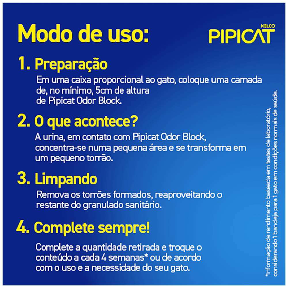 Granulado Sanitário Pipicat Multicat - 4Kg