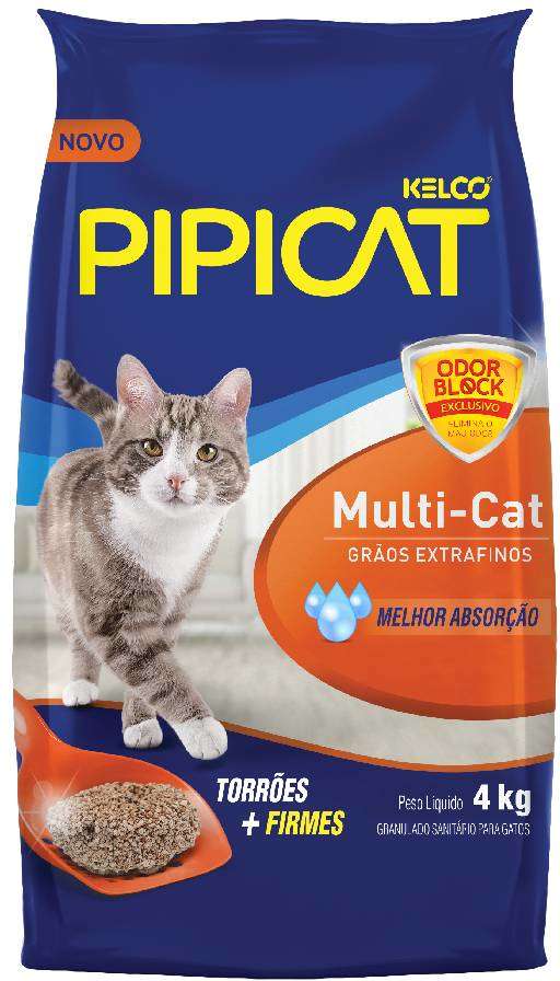 Granulado Sanitário Pipicat Multicat - 4Kg