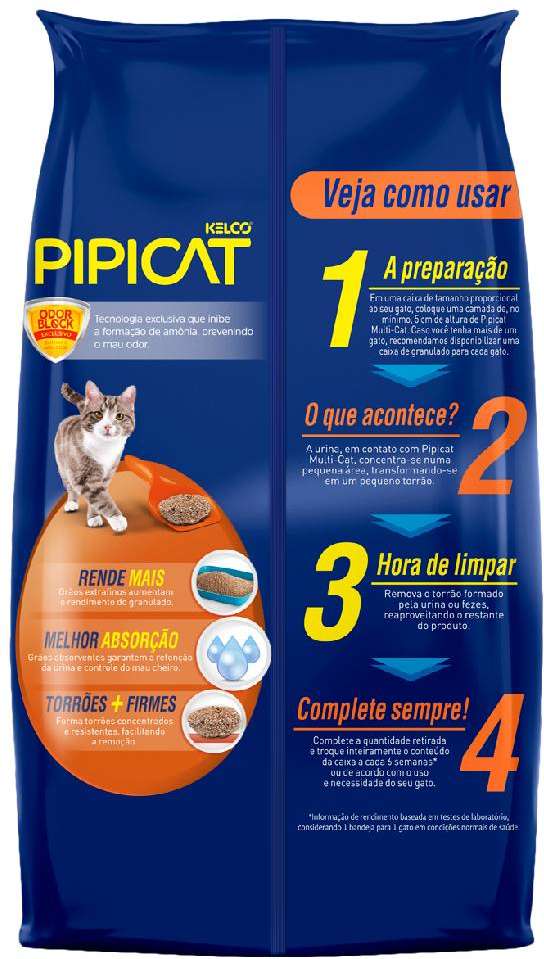 Granulado Sanitário Pipicat Multicat - 4Kg