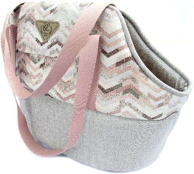 Bolsa de Transporte Bichinho Chic Dinamarca Rosa - Tam. M