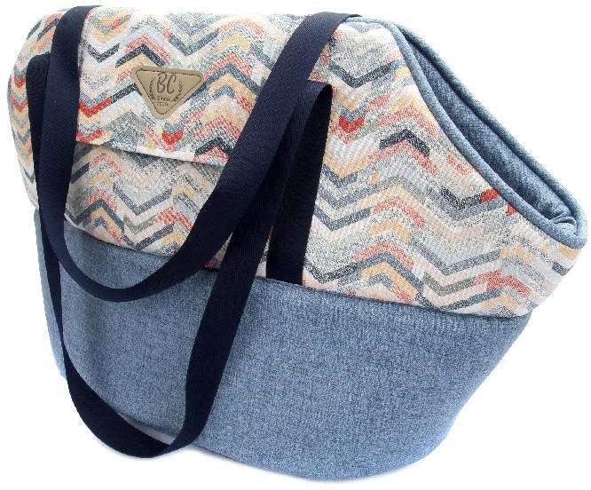 Bolsa de Transporte Bichinho Chic Dinamarca Azul - Tam. G