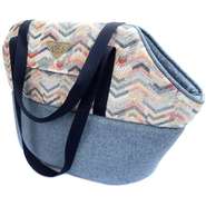 Bolsa de Transporte Bichinho Chic Dinamarca Azul - Tam. P